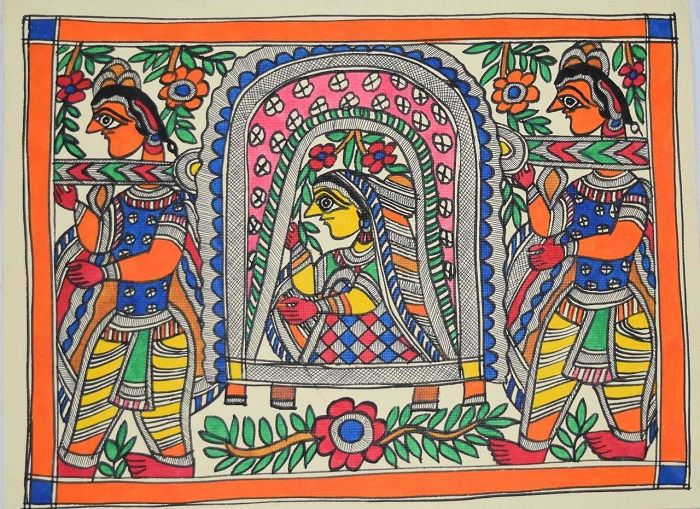 madhubani painting human figure
